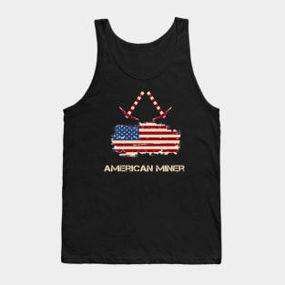 American Flag Miner Tank Top